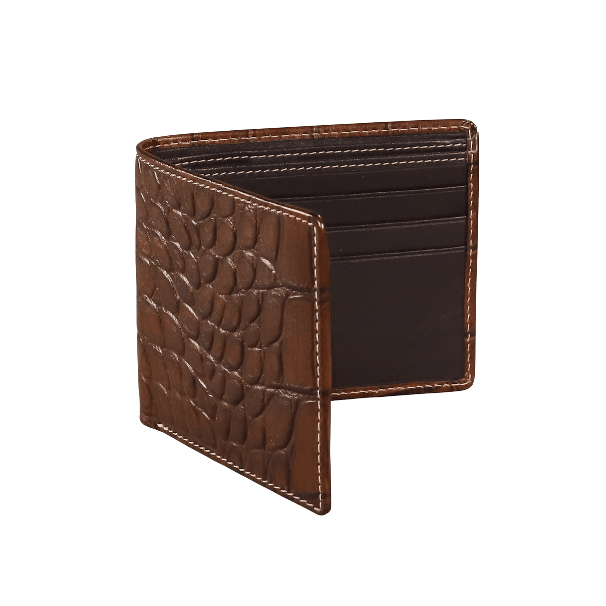 BROWN Genuine Ostrich Leather Skin Credit Card Holder/ Mini Wallet Card for  Men