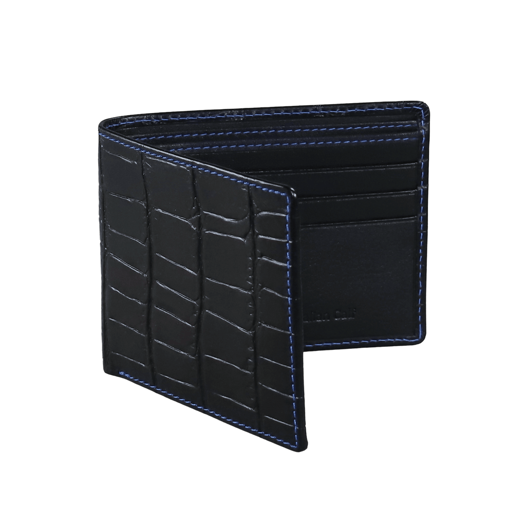 Leather Phone Wallet - Black - Macho Cave