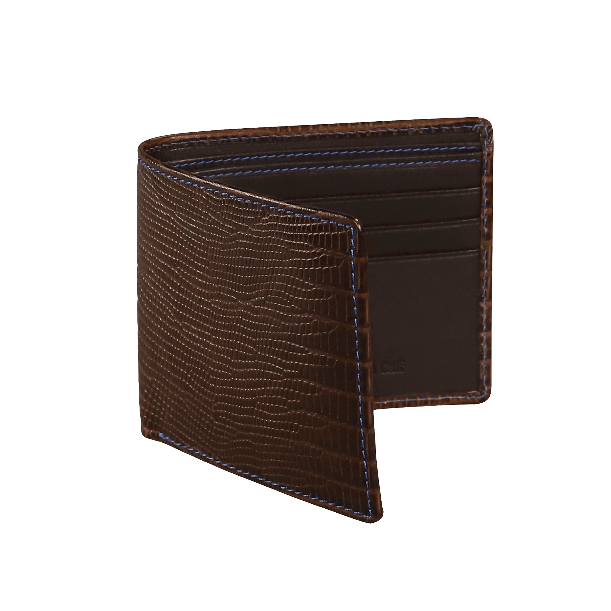 Brown Mock Lizard Leather Wallet | Mens Leather Goods | Roger Ximenez | Wallet | Roger Ximenez