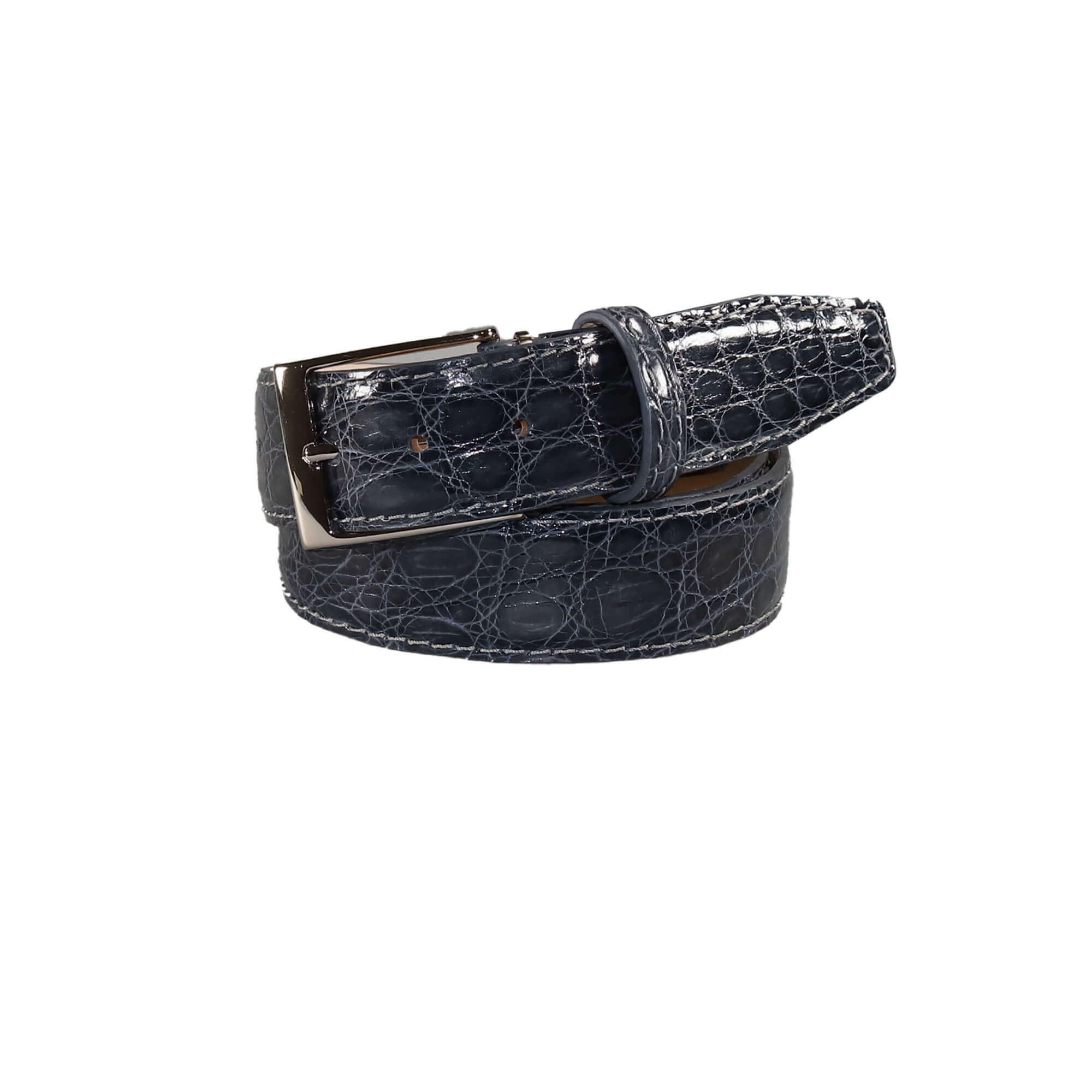 Gray Crocodile Leather Belt | Roger Ximenez | Crocodile | Roger Ximenez