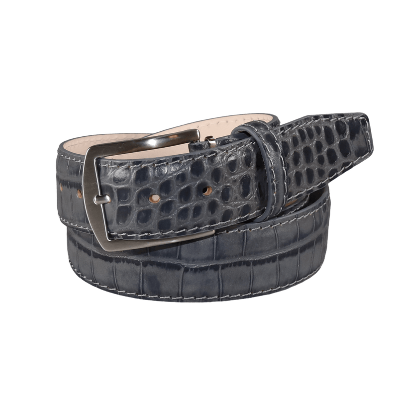 Mock Gator Leather Belt | Men Belts | Roger Ximenez