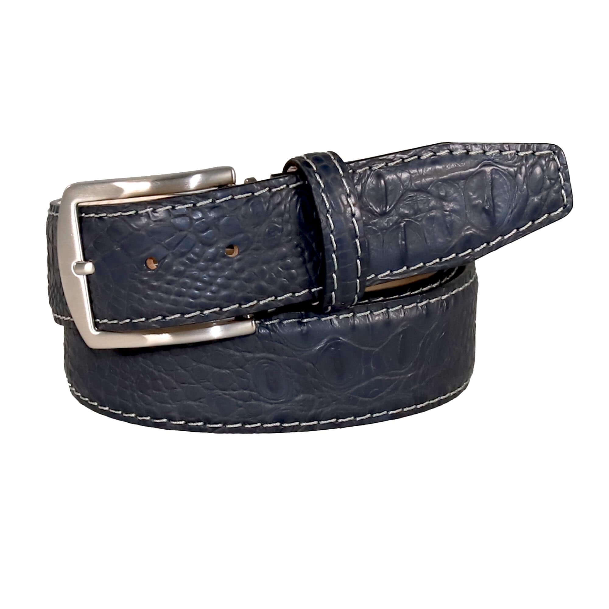 Inkstone Mock Crocodile Leather Belt | Mens Leather Goods  | Mock Croc | Roger Ximenez