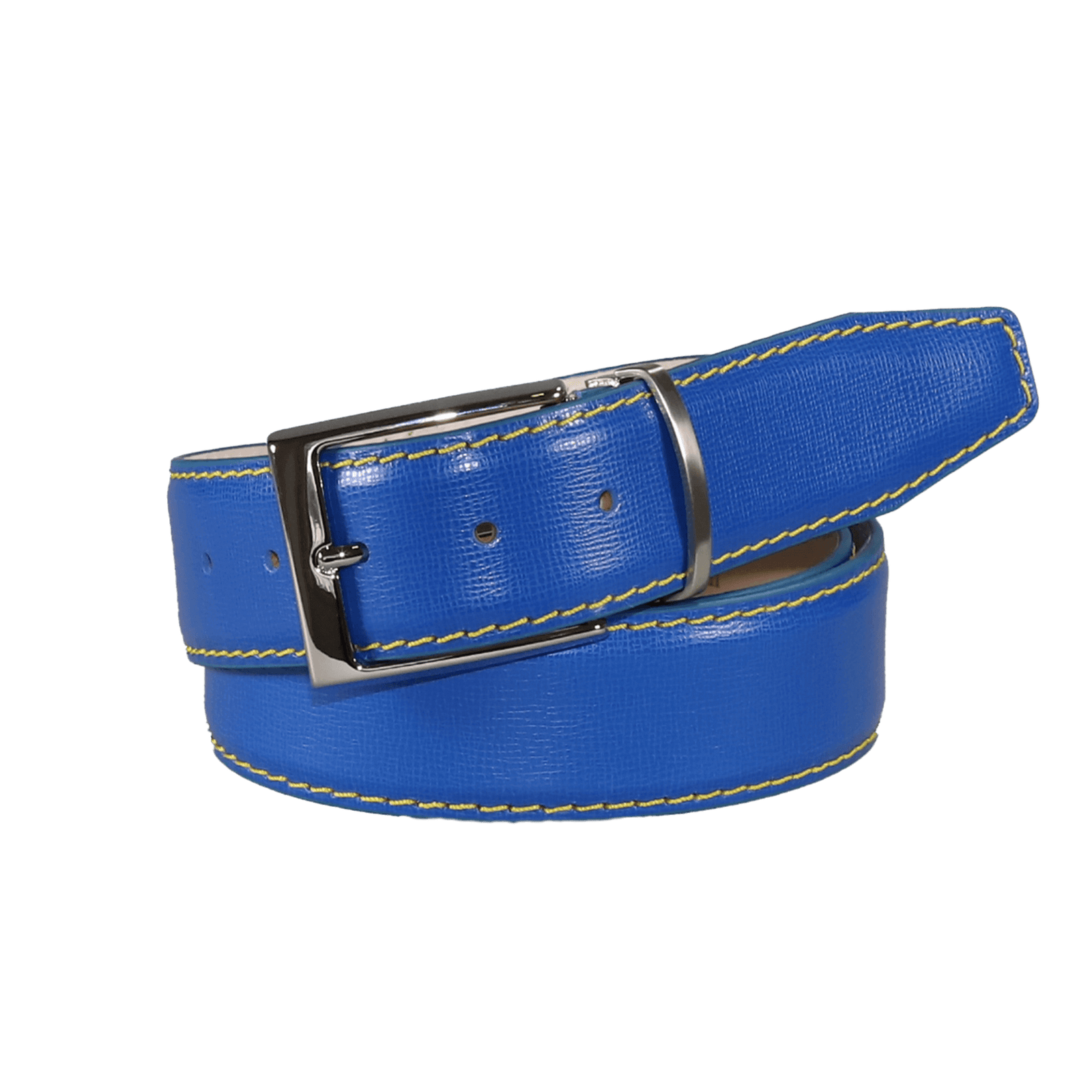 Levi Blue Italian Calf Leather Belt | Italian Calf | Roger Ximenez