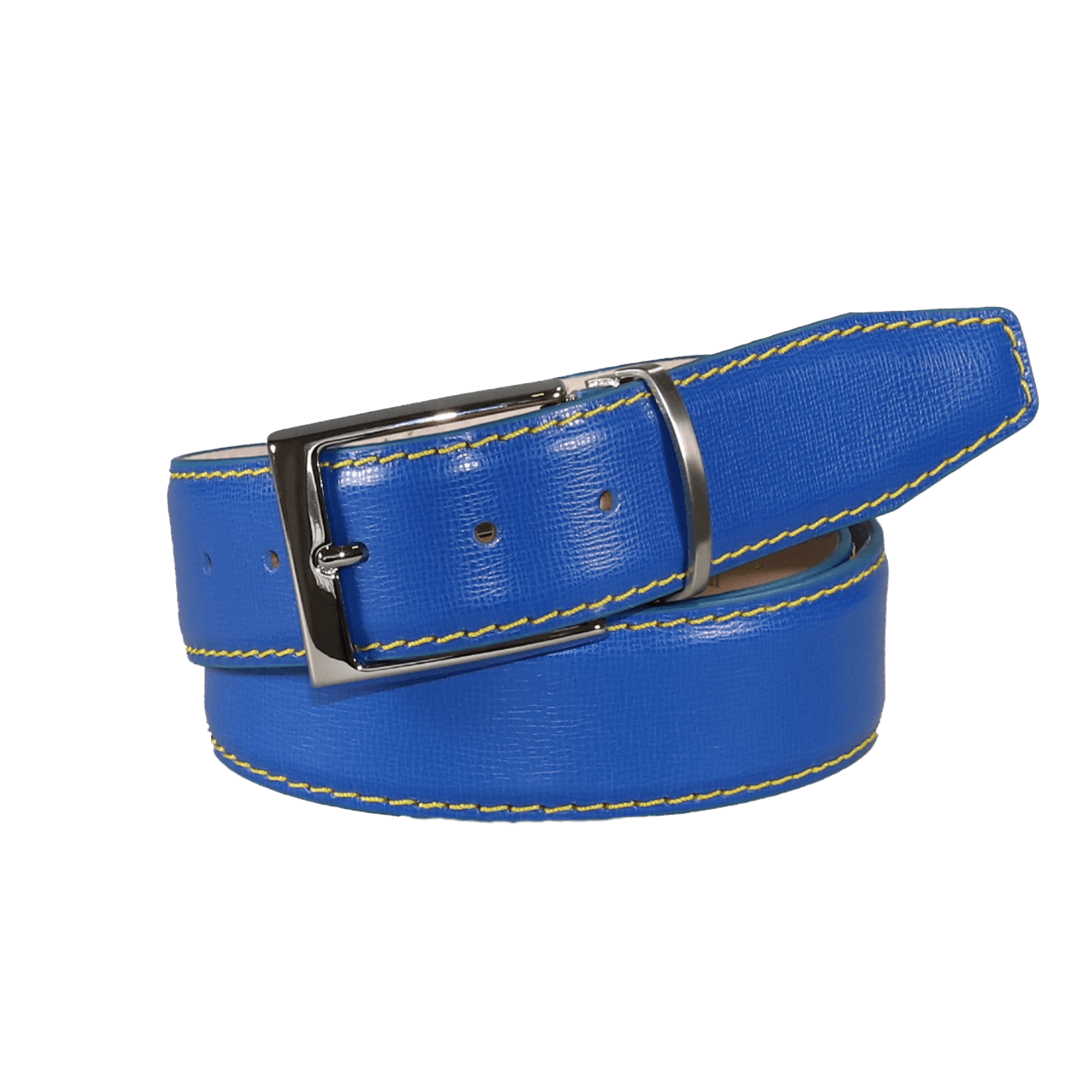 Levi Blue Italian Calf Leather Belt | Italian Calf | Roger Ximenez