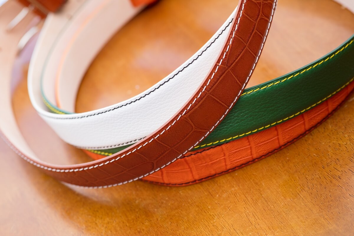 Roger Ximenez Men's Premium Suede Leather Belt