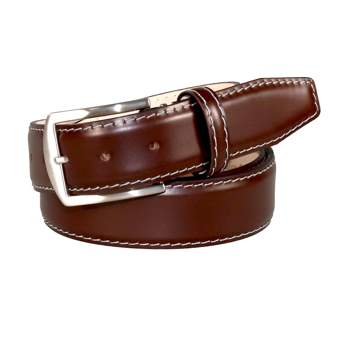 Wine Italian Calf Leather Belt