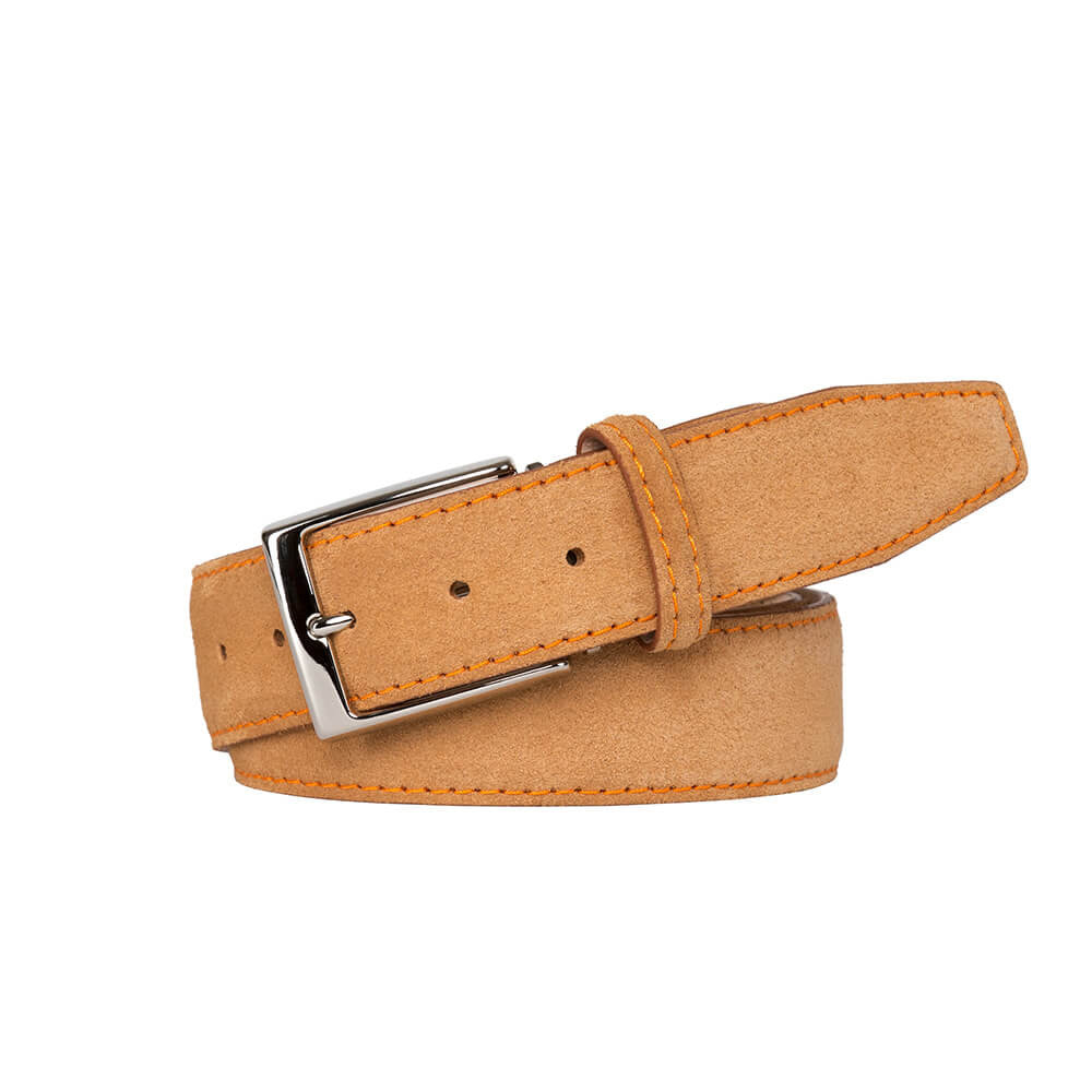 Toast Suede Leather Belt | Mens Designer Goods | Roger Ximenez - Roger ...