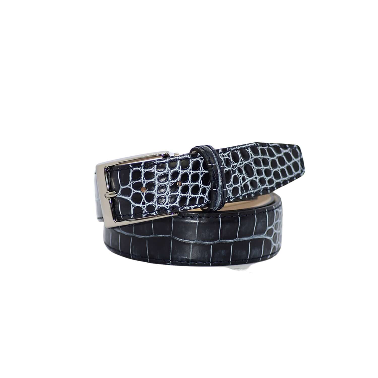 Blue Vintage Misterioso Belt | Men's Fashion & Style | Roger Ximenez | Mock Croc | Roger Ximenez