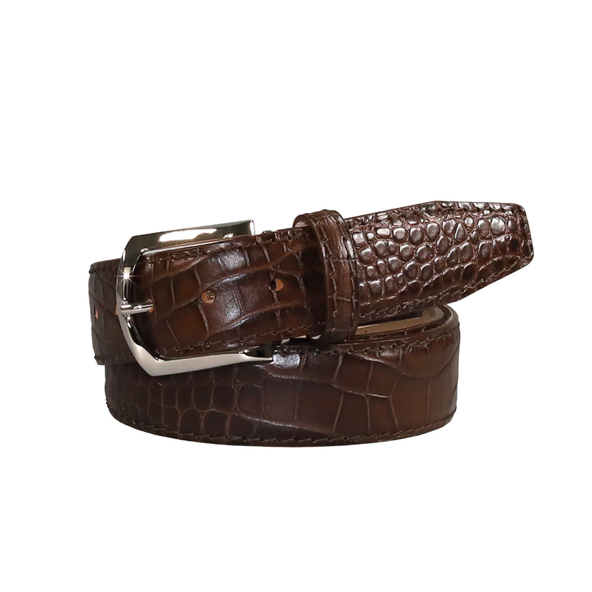 100% Genuine Body Ostrich Leather Skin Men Belt,Dark Brown Ostrich