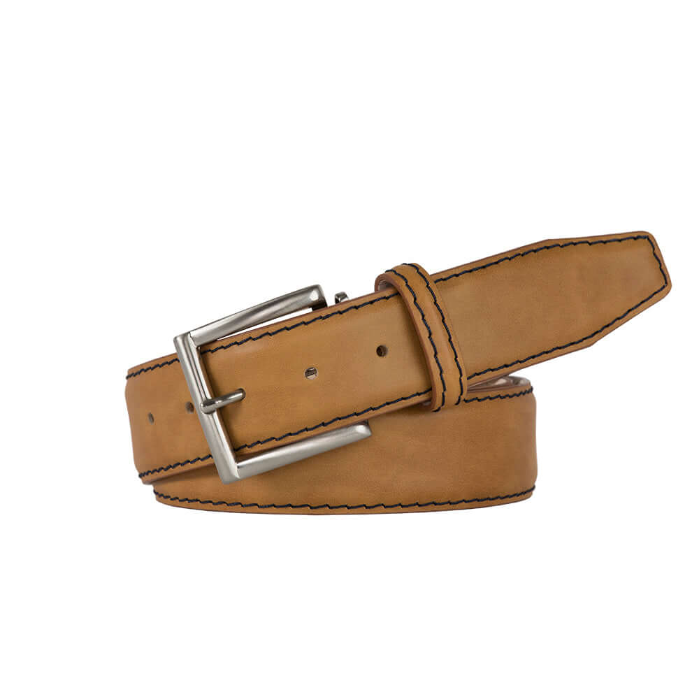 Caramel Italian Smooth Calf Belt | Italian Calf | Roger Ximenez