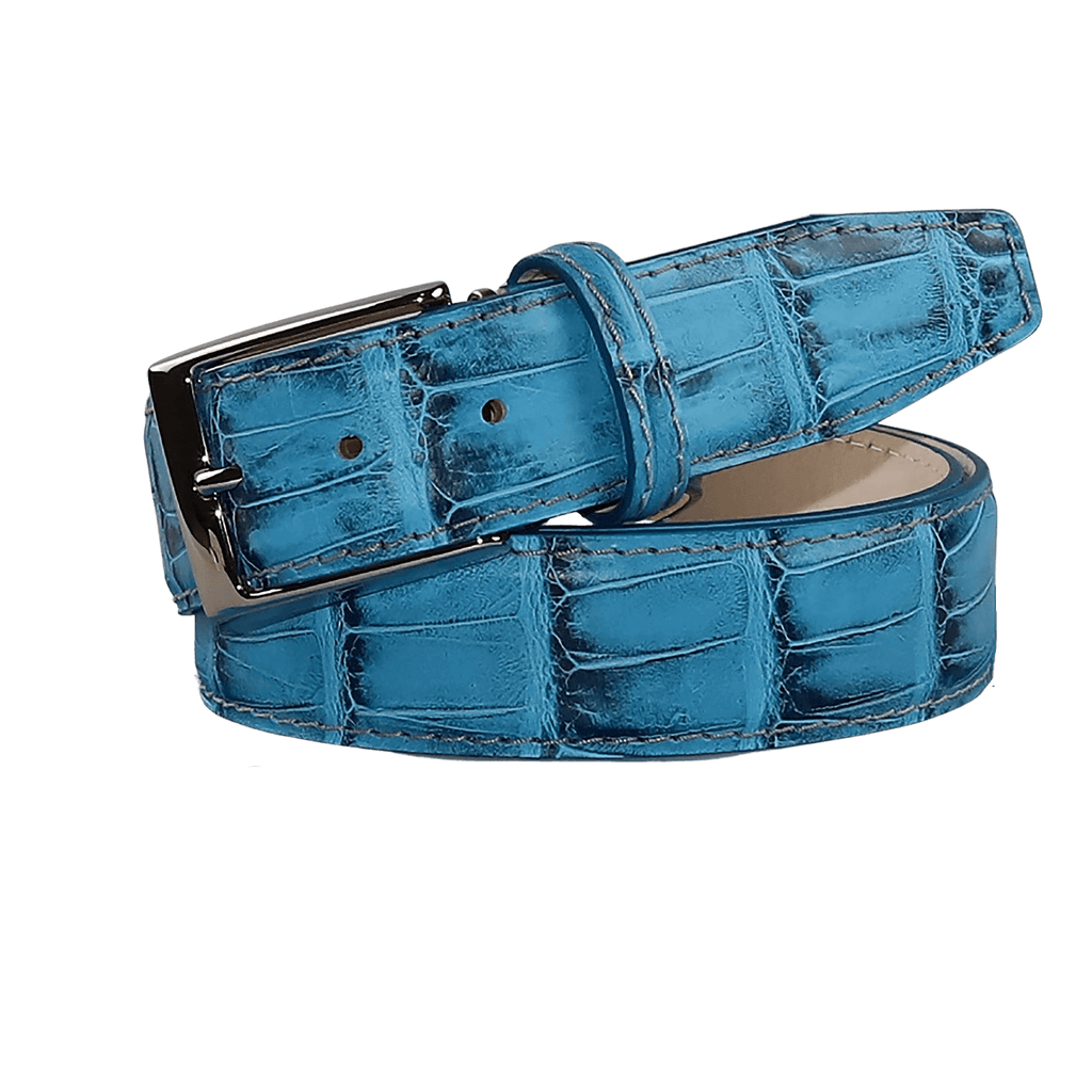 Turquoise Ostrich Belt Strap