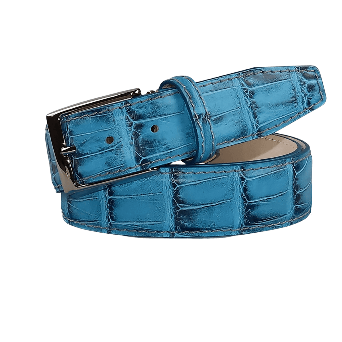 Billionaire Tejus leather belt - Blue