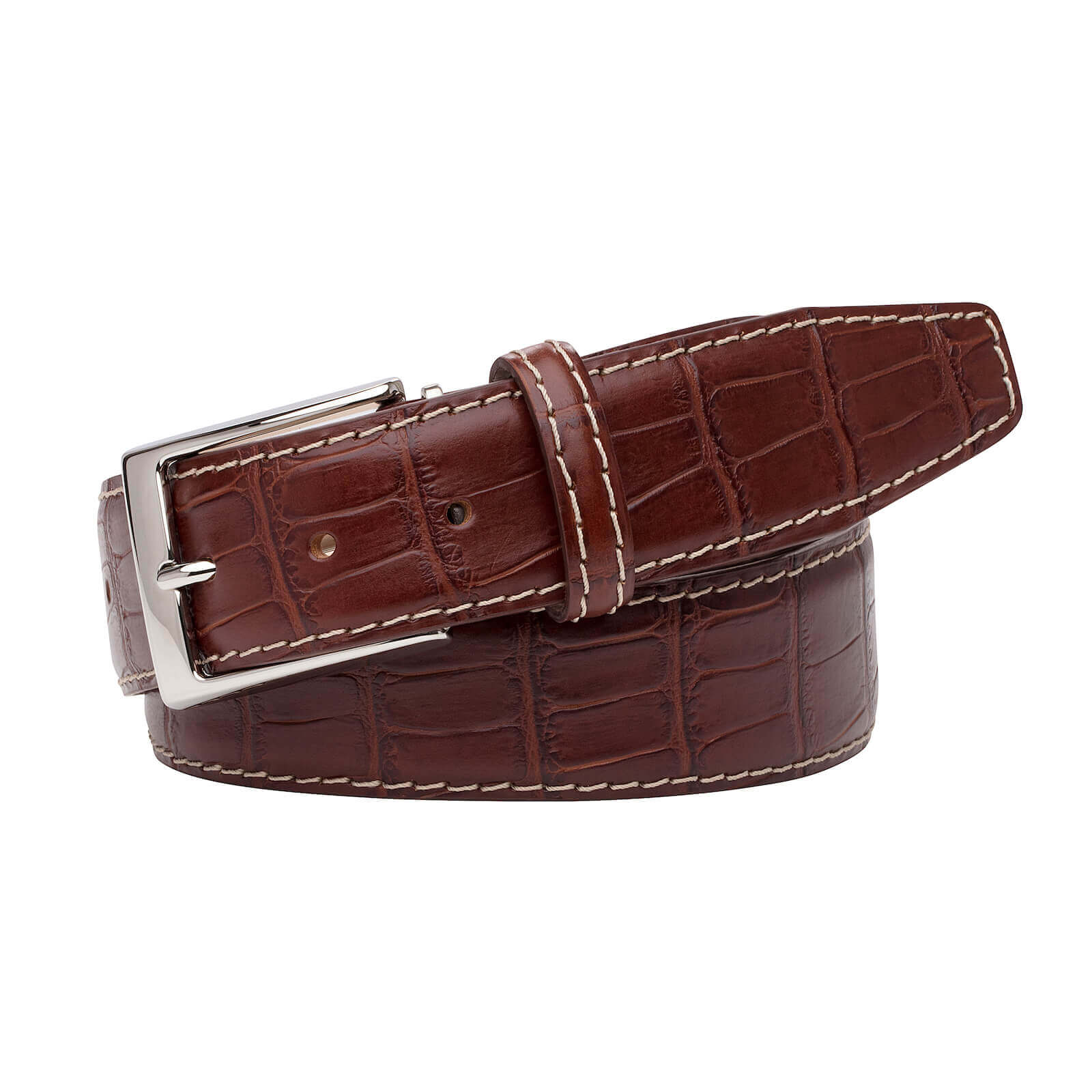 Rust Mock Gator Belt | Mock Gator | Roger Ximenez