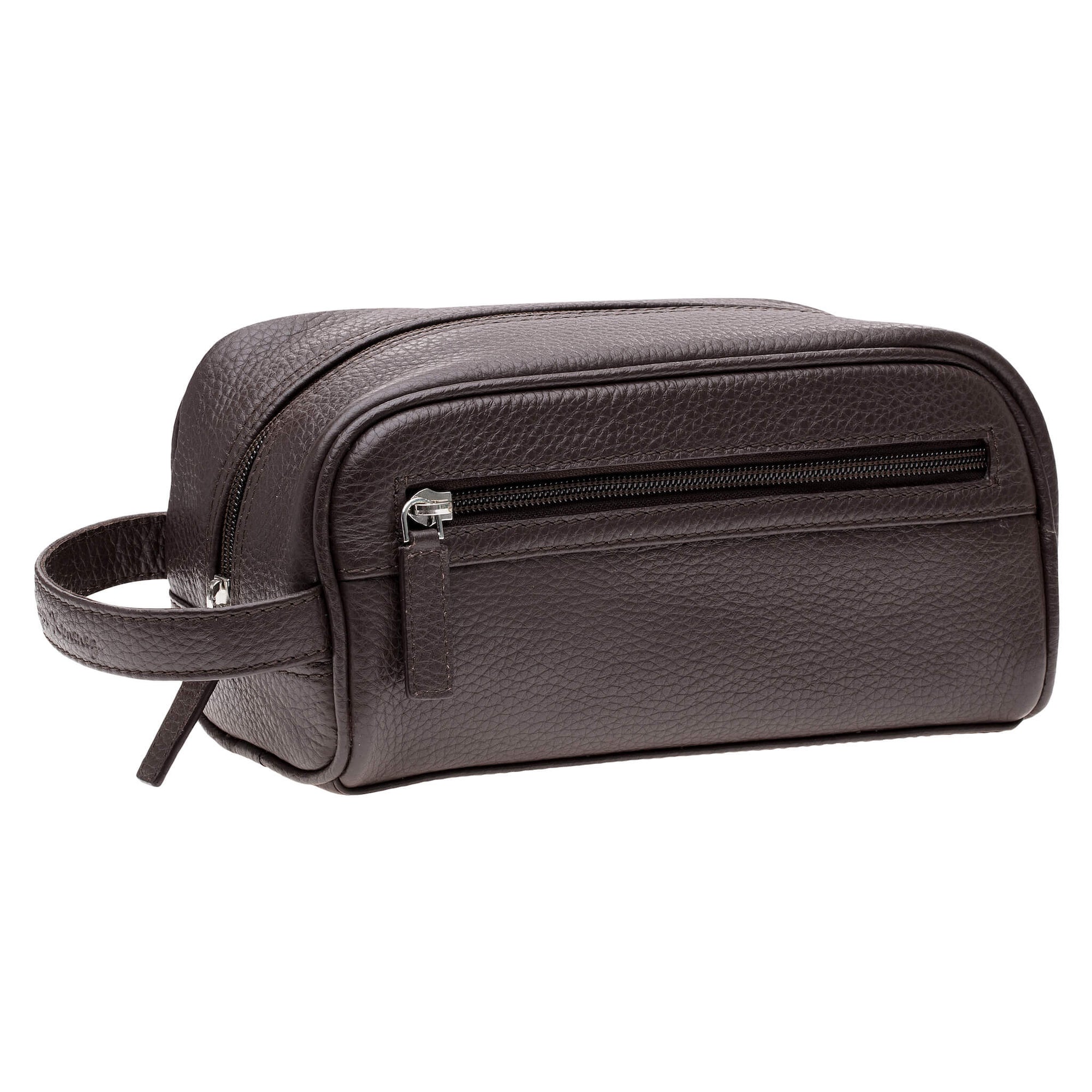 Brown Leather Toiletry Bag - Roger Ximenez: Bespoke Belts and Leather ...