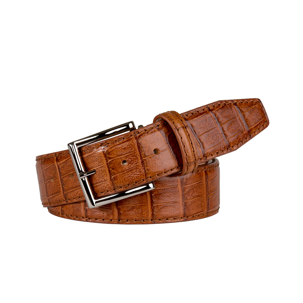 Wholesale 40 mm belt full leather model EH560-VL-cognac for your shop