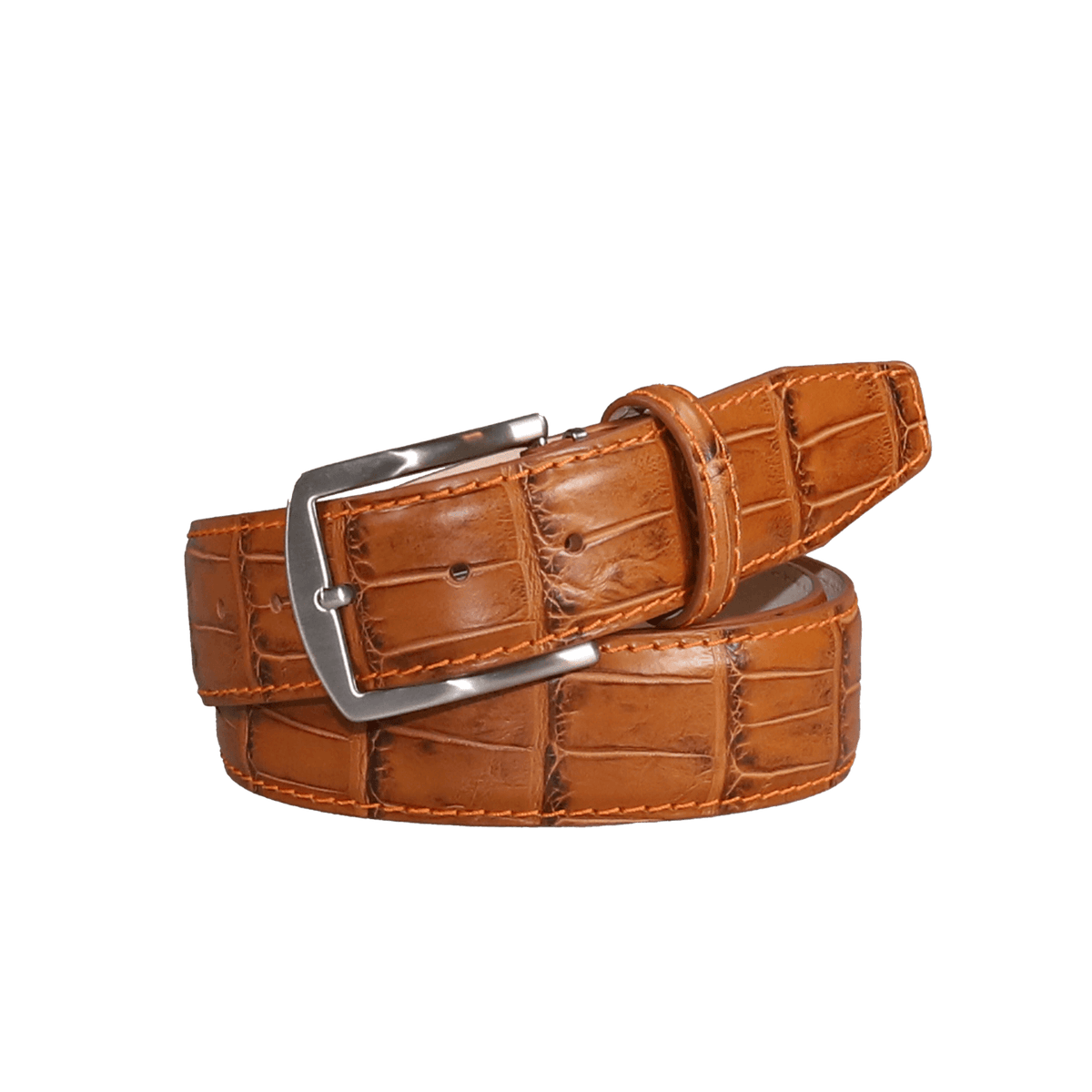 Genuine Original real alligator/crocodile leather Belt Mens width