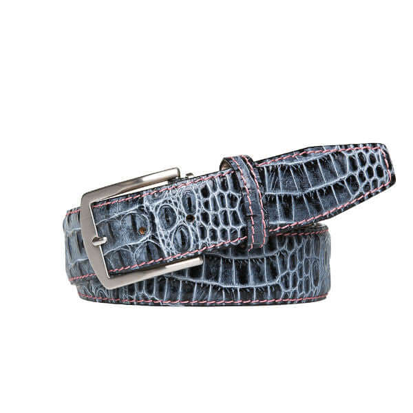 Mock Crocodile Leather Belt | Roger Ximenez | Mock Croc | Roger Ximenez