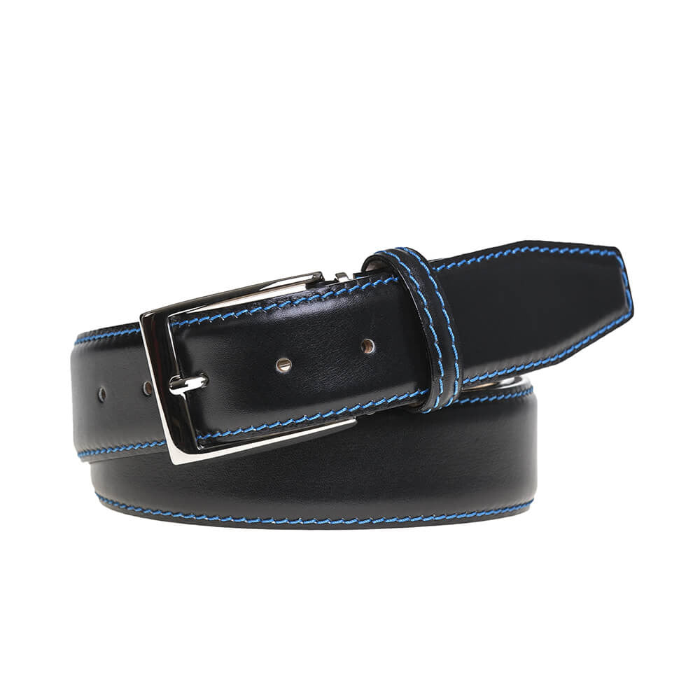 Black Italian Calf Leather Belt | Mens Fashion | Roger Ximenez - Roger ...