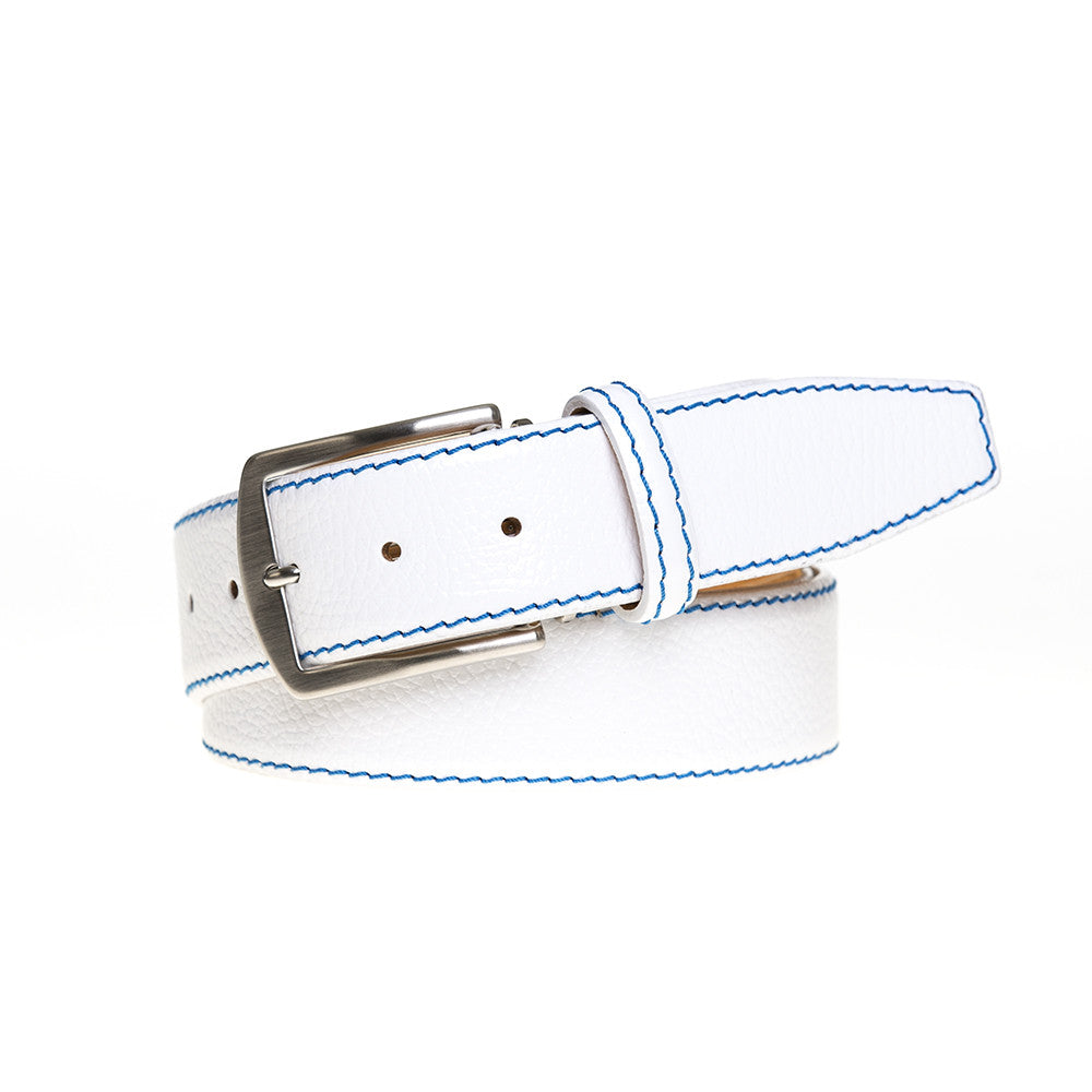 Tan Saffiano Italian Leather Belt | Designer Belts | Roger Ximenez Purple / 38 / 40mm
